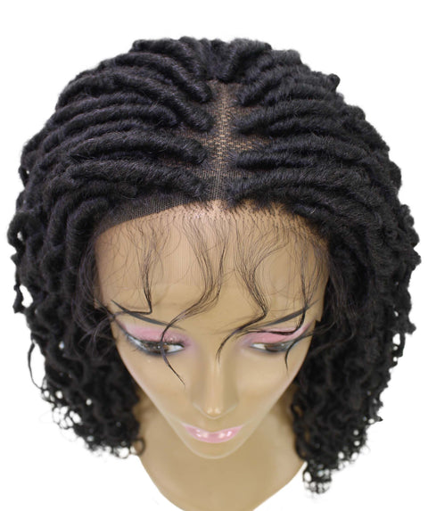 Diamond Dark Brown Locs Lace Wig