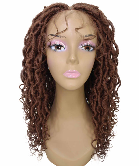Diamond Copper Blonde Locs Lace Wig