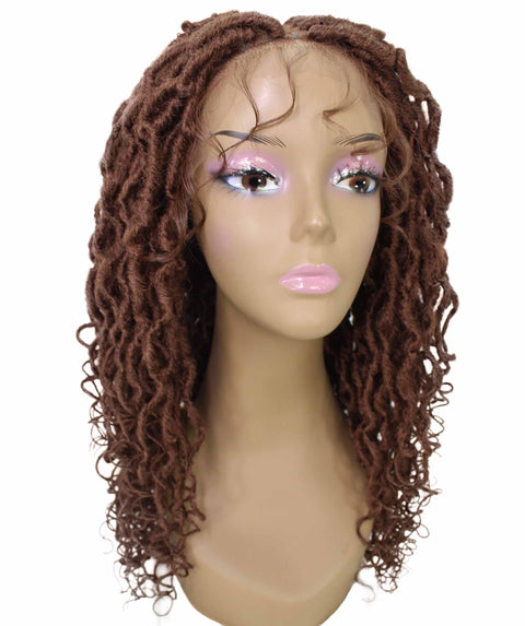 Diamond Copper Blonde Locs Lace Wig