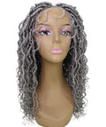 Diamond Grey Locs Lace Wig