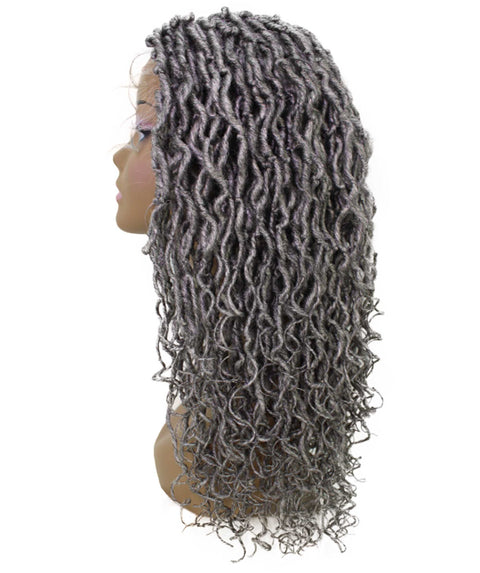 Diamond Grey Locs Lace Wig