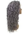Diamond Grey Locs Lace Wig