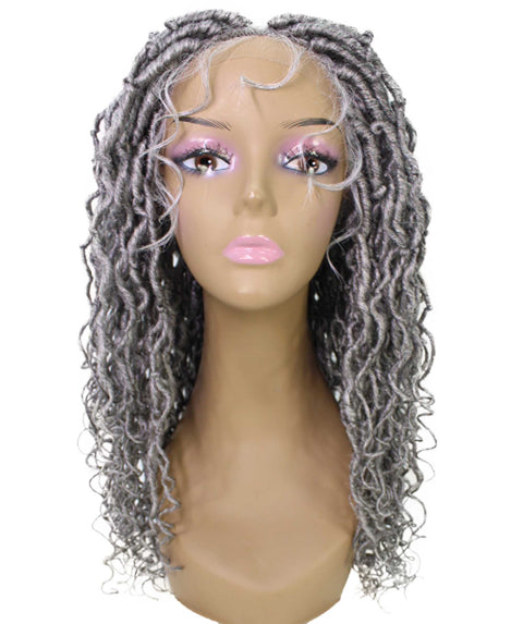 Diamond Grey Locs Lace Wig