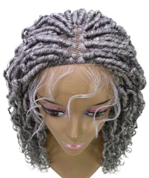 Diamond Grey Locs Lace Wig
