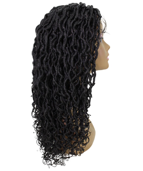 Diamond Salt and Pepper Grey Locs Lace Wig