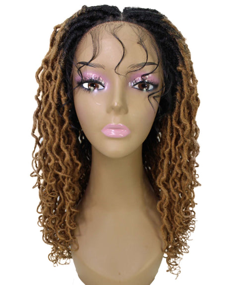 Diamond Honey Blonde Ombre Locs Lace Wig