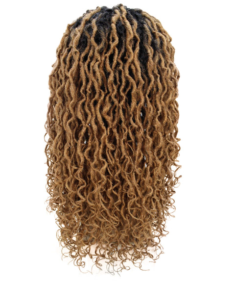 Diamond Honey Blonde Ombre Locs Lace Wig