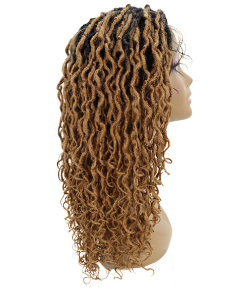 Diamond Honey Blonde Ombre Locs Lace Wig