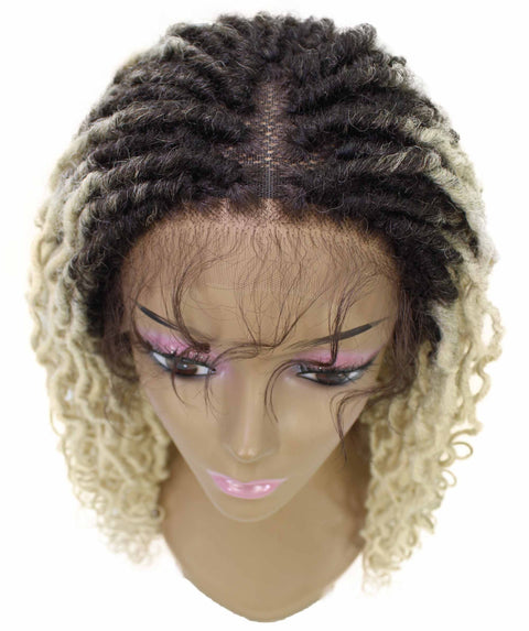 Diamond Blonde Ombre Locs Lace Wig