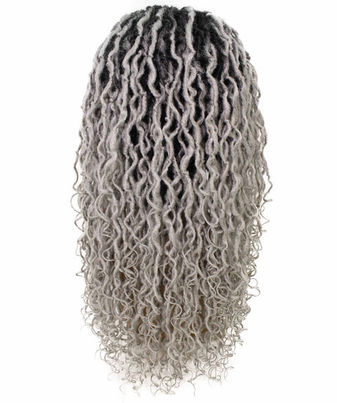 Diamond Grey Ombre Locs Lace Wig