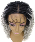 Diamond Grey Ombre Locs Lace Wig