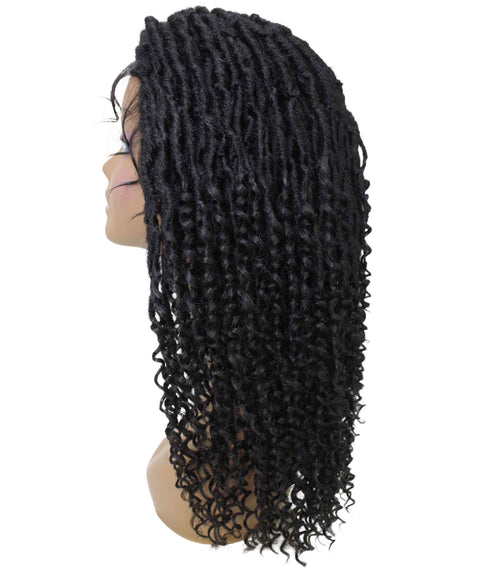 Angel Black Locs Twists Lace Wig