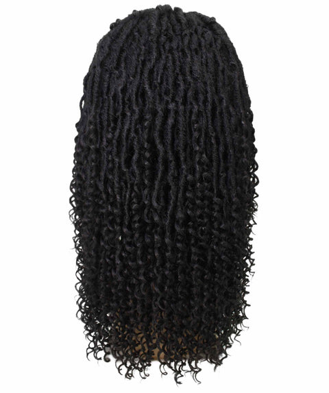 Angel Black Locs Twists Lace Wig