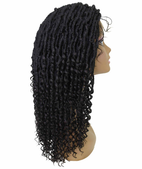 Angel Black Locs Twists Lace Wig