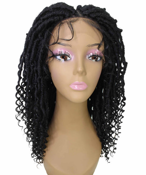 Angel Black Locs Twists Lace Wig