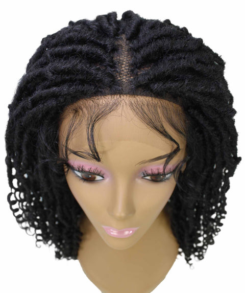 Angel Black Locs Twists Lace Wig