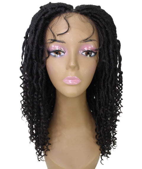 Angel Natural Black Locs Twists Lace Wig