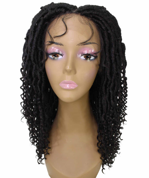 Angel Natural Black Locs Twists Lace Wig