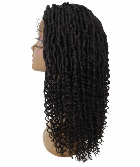 Angel Natural Black Locs Twists Lace Wig