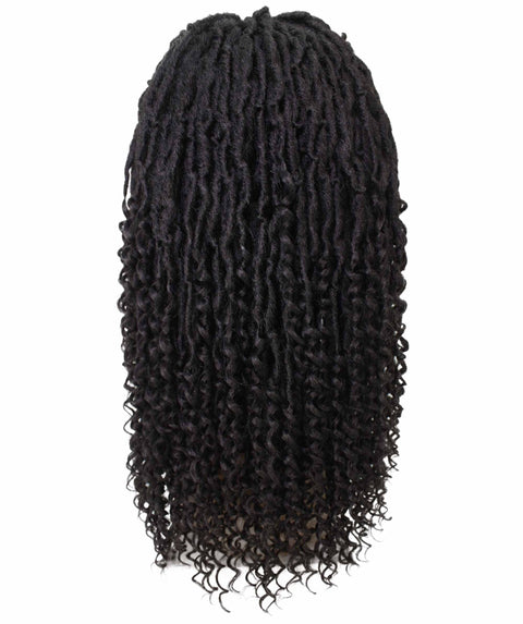 Angel Natural Black Locs Twists Lace Wig