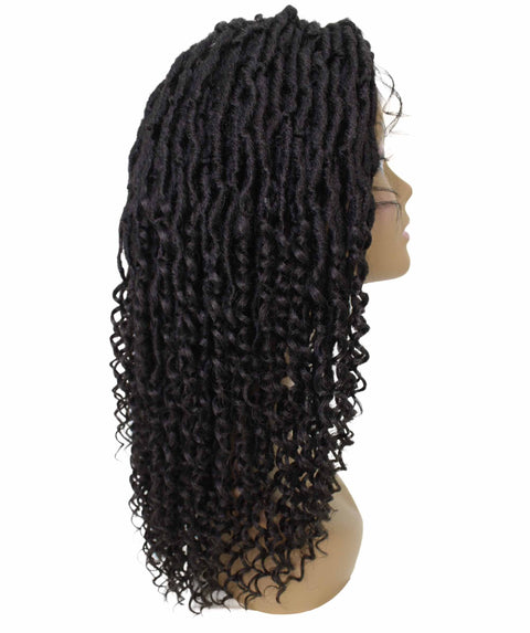 Angel Natural Black Locs Twists Lace Wig
