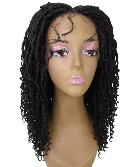 Angel Natural Black Locs Twists Lace Wig
