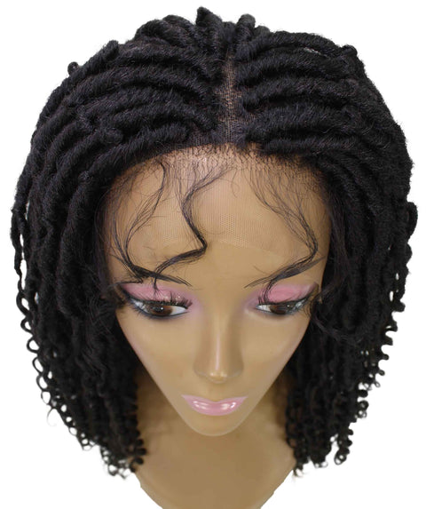 Angel Natural Black Locs Twists Lace Wig