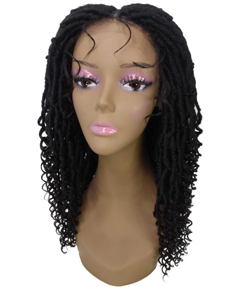 Angel Dark Brown Locs Twists Lace Wig