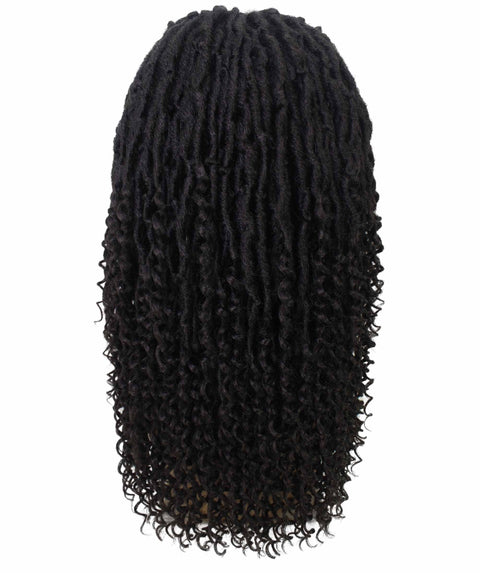 Angel Dark Brown Locs Twists Lace Wig
