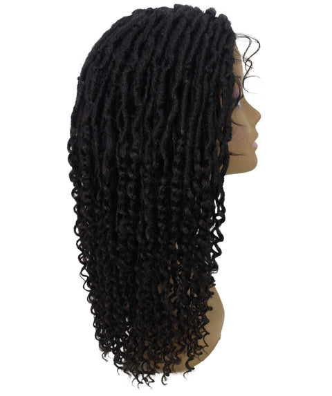 Angel Dark Brown Locs Twists Lace Wig