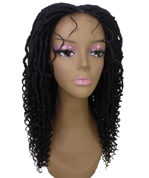 Angel Dark Brown Locs Twists Lace Wig