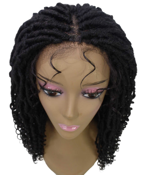 Angel Dark Brown Locs Twists Lace Wig