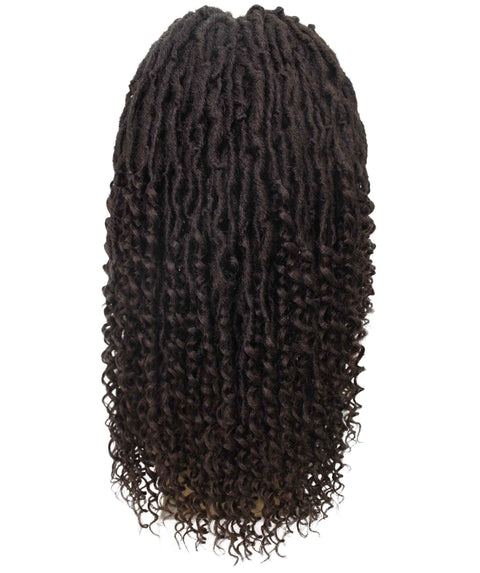Angel Medium Brown Locs Twists Lace Wig