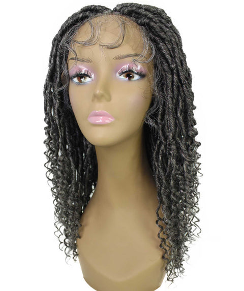 Angel Charcoal Grey Locs Twists Lace Wig