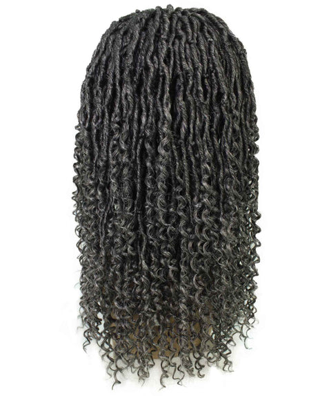 Angel Charcoal Grey Locs Twists Lace Wig