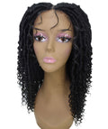 Angel Salt and Ppepper Grey Locs Twists Lace Wig