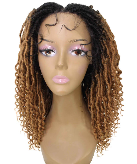 Angel Honey Blonde Ombre Locs Twists Lace Wig