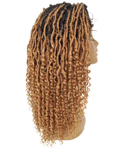 Angel Honey Blonde Ombre Locs Twists Lace Wig