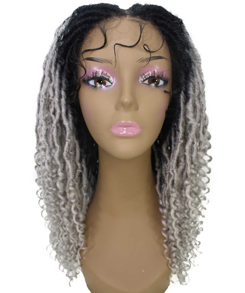 Angel Grey Ombre Locs Twists Lace Wig
