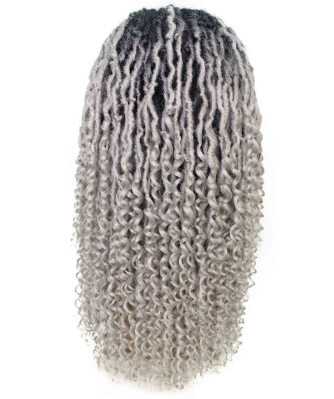 Angel Grey Ombre Locs Twists Lace Wig