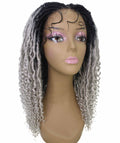 Angel Grey Ombre Locs Twists Lace Wig