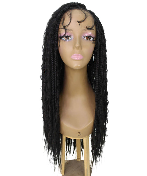 Hailey Black Braids Lace Wig