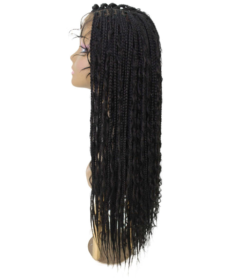 Hailey Black Braids Lace Wig