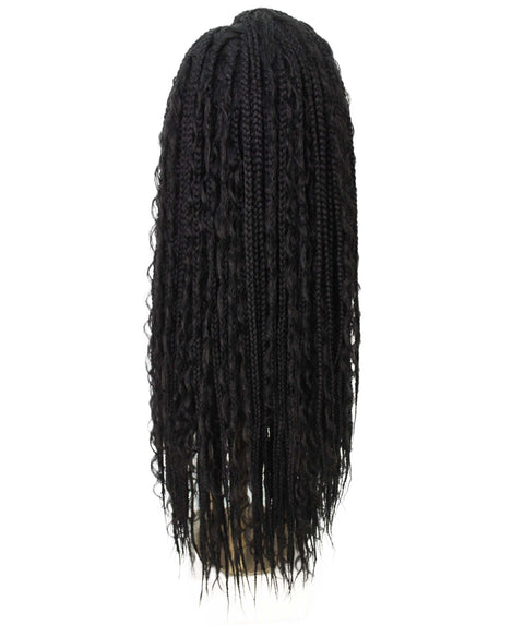 Hailey Black Braids Lace Wig