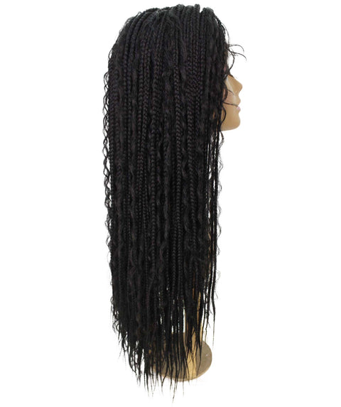 Hailey Black Braids Lace Wig