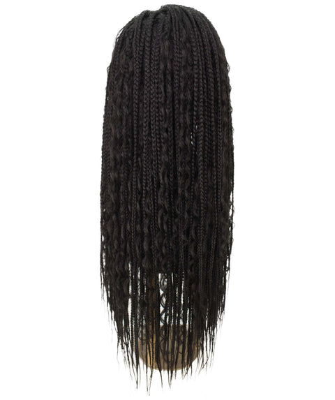Hailey Natural Black Braids Lace Wig