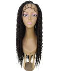 Hailey Dark Brown Braids Lace Wig