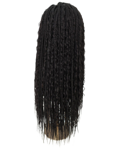 Hailey Dark Brown Braids Lace Wig