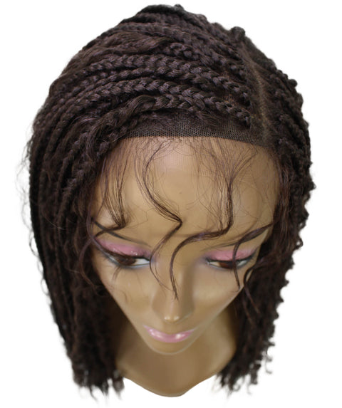 Hailey Medium Brown Braids Lace Wig