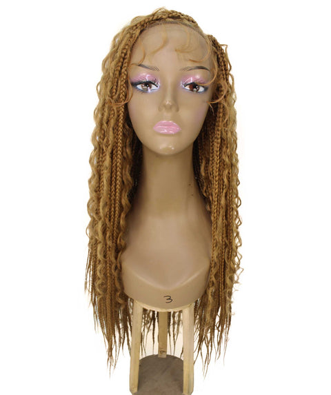 Hailey Golden Blonde Braids Lace Wig